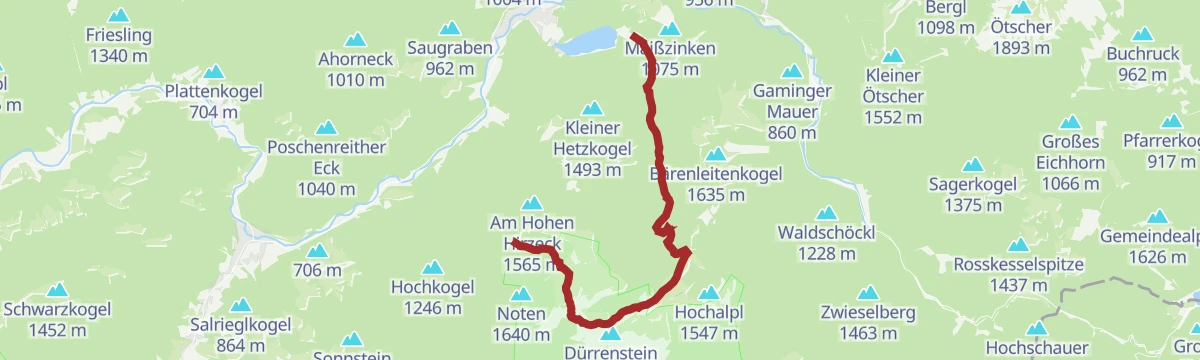 Route map: Lunzer See